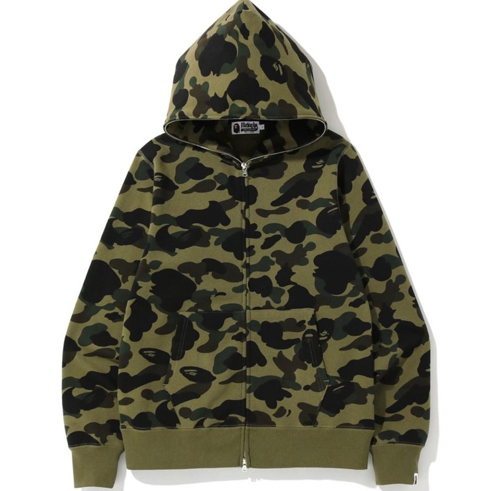 A BATHING APE Camo Full Zip Hoodie